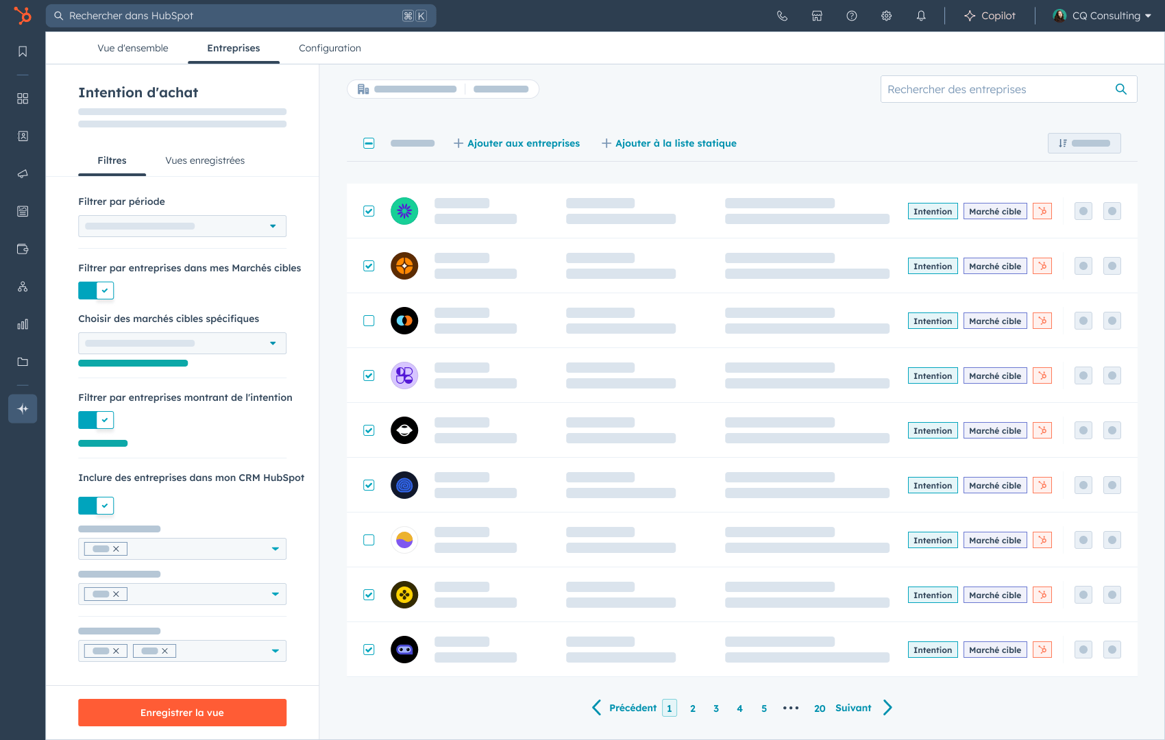 Intention d'achat HubSpot