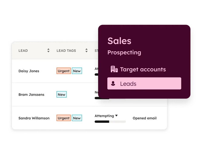Sales Hub HubSpot - Sales Lead Management