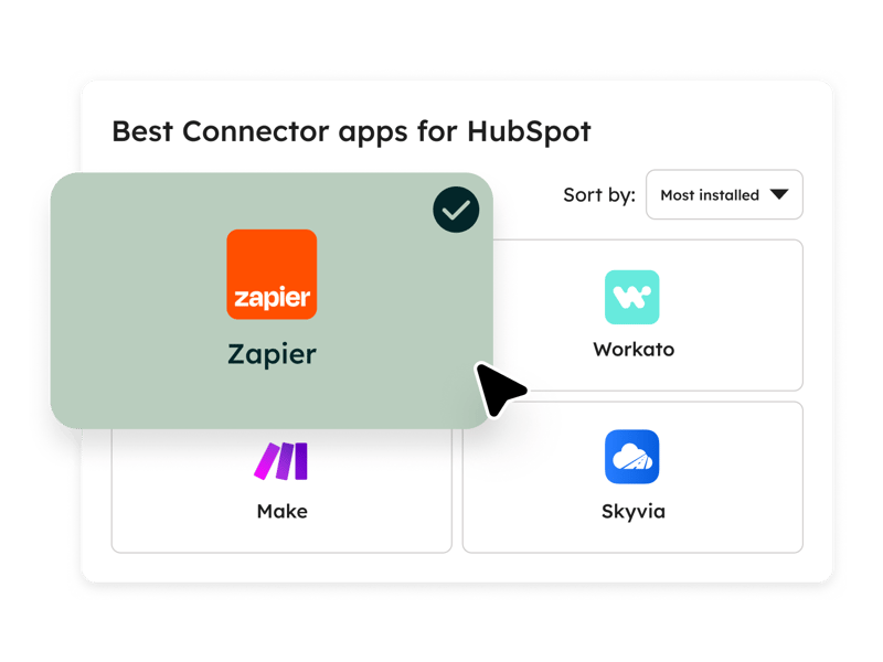 Smart CRM HubSpot - intégrations outils