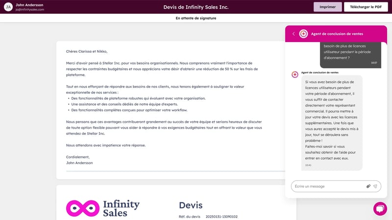 HubSpot CPQ IA 2026 — génération automatique de devis personnalisés depuis le contexte deal dans Commerce Hub
