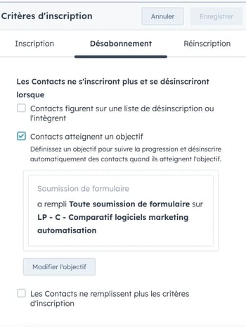 Objectif workflow marketing automation
