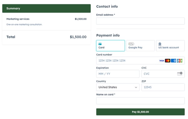 commerce hub paiement stripe
