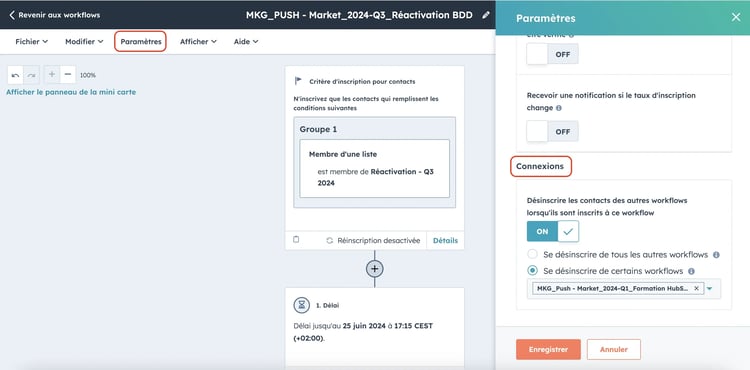 interconnexion workflow