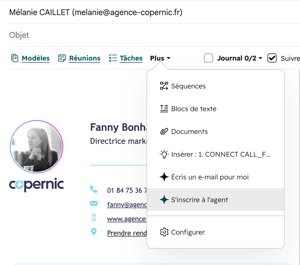 prospecting agent depuis Gmail